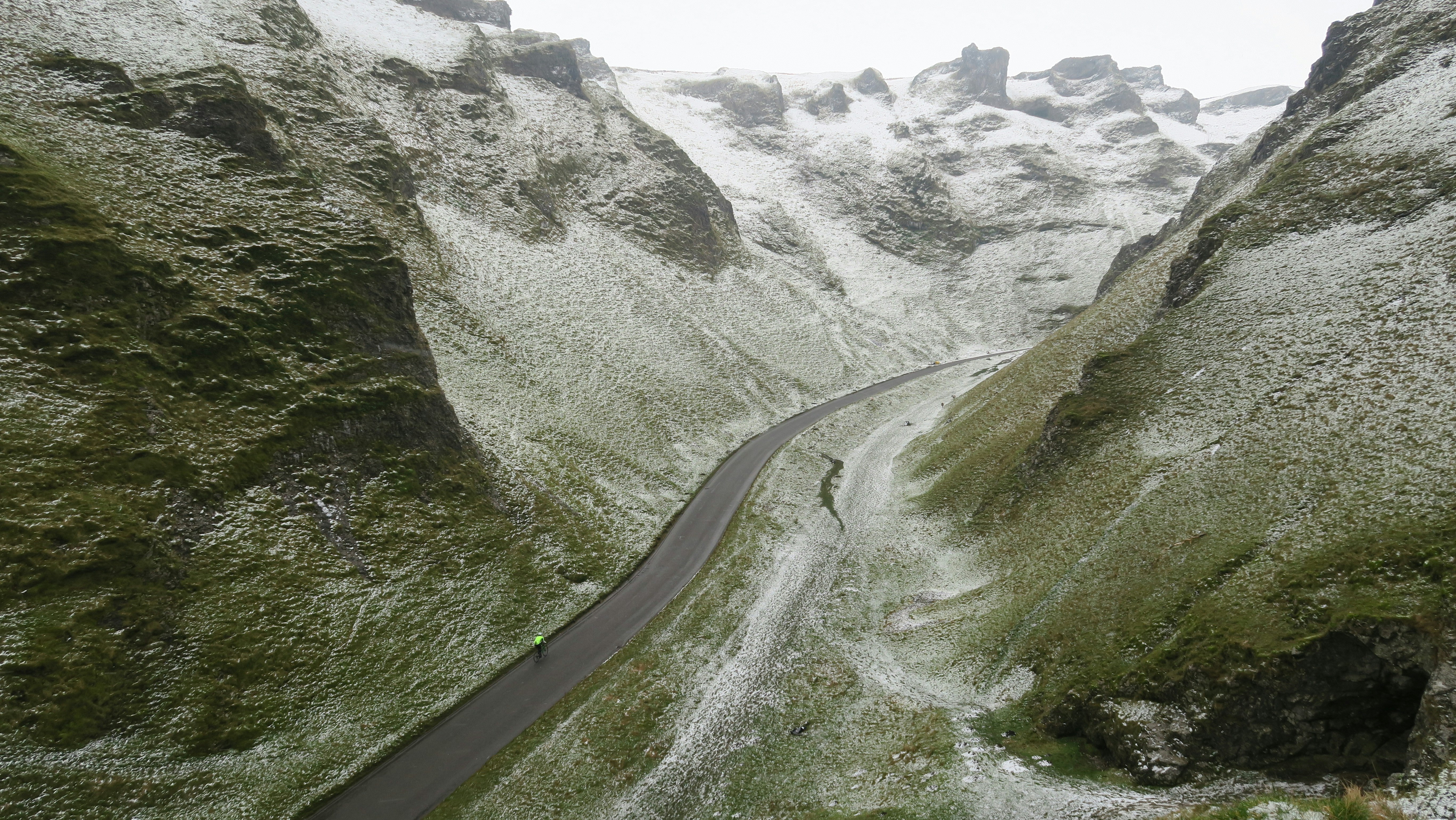 photo of valley and road